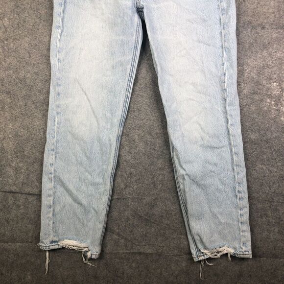 AMERICAN EAGLE Women's Highest Rise 90s Boyfriend Distressed  2 Reg Light Wash - Picture 3 of 11